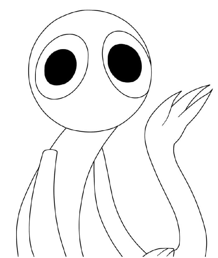 Zdarma Rainbow Friends pro Malé Děti omalovánka