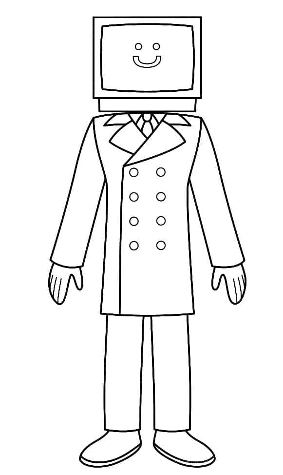 Zdarma Skibidi Toilet Obrázek omalovánka