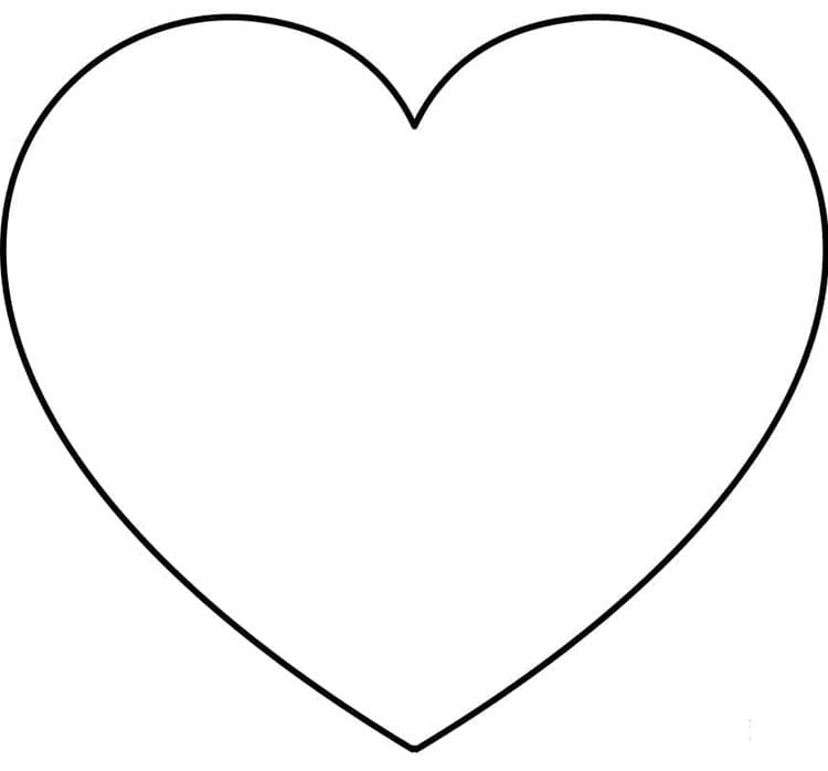 Zdarma Srdce Obrázek omalovánka