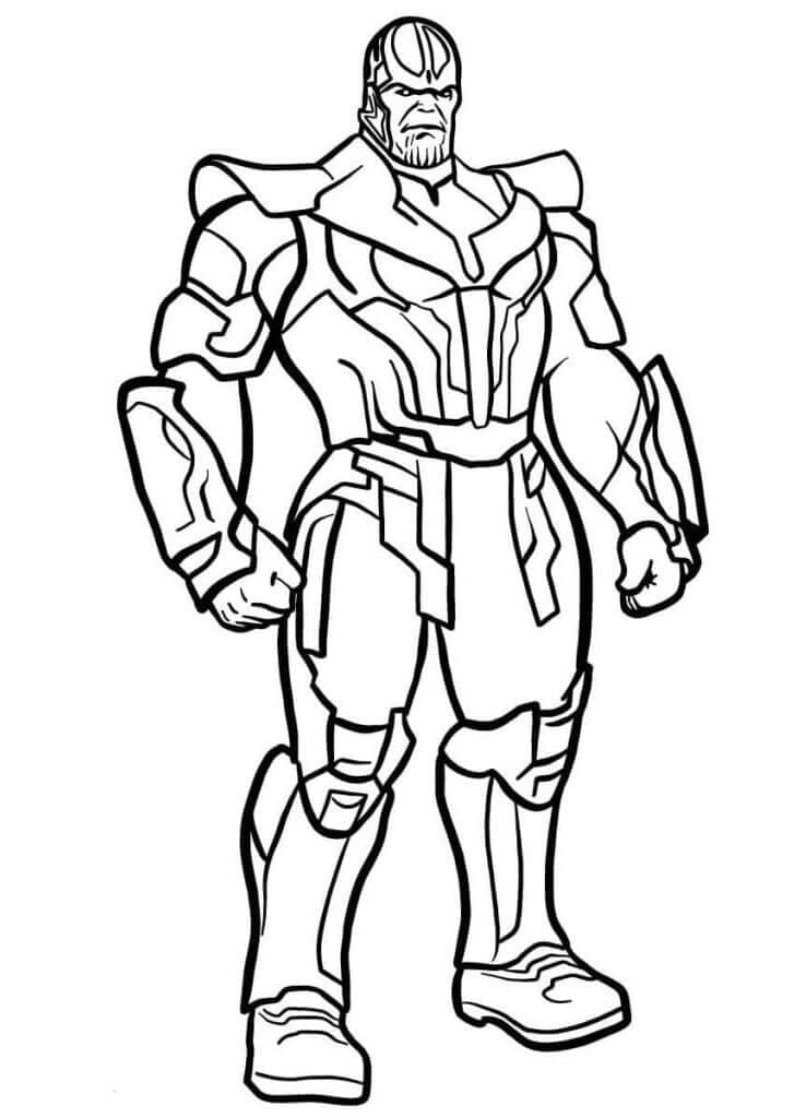Zdarma Thanos pro Malé Děti omalovánka