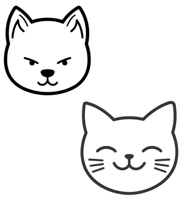 Zdarma Tisknutelná Emotikona omalovánka