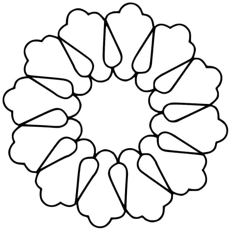 Zdarma Tisknutelná Mandala omalovánka