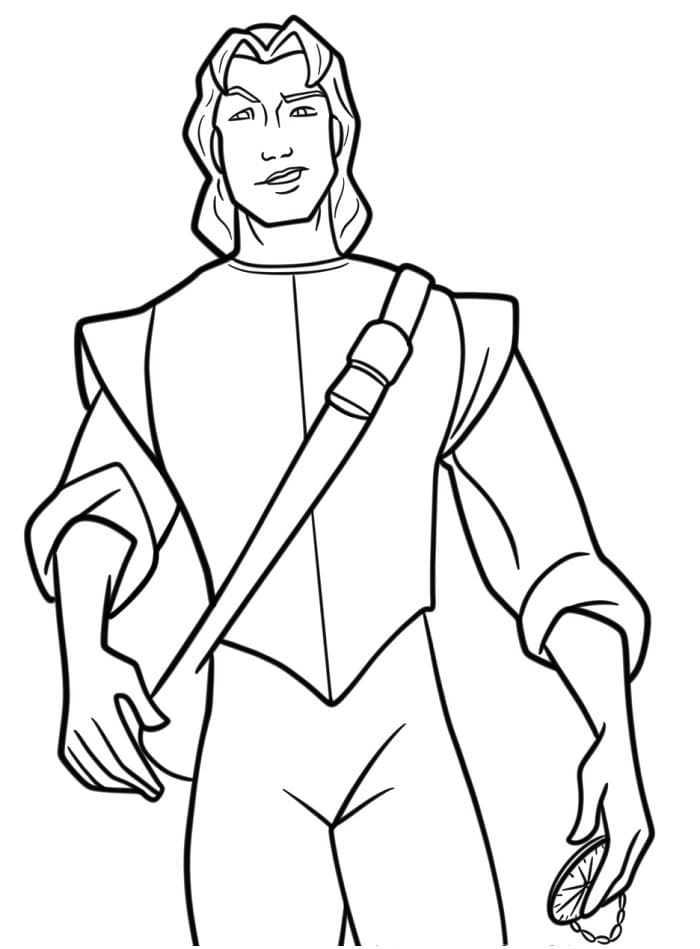 Zdarma Tisknutelná Pocahontas omalovánka