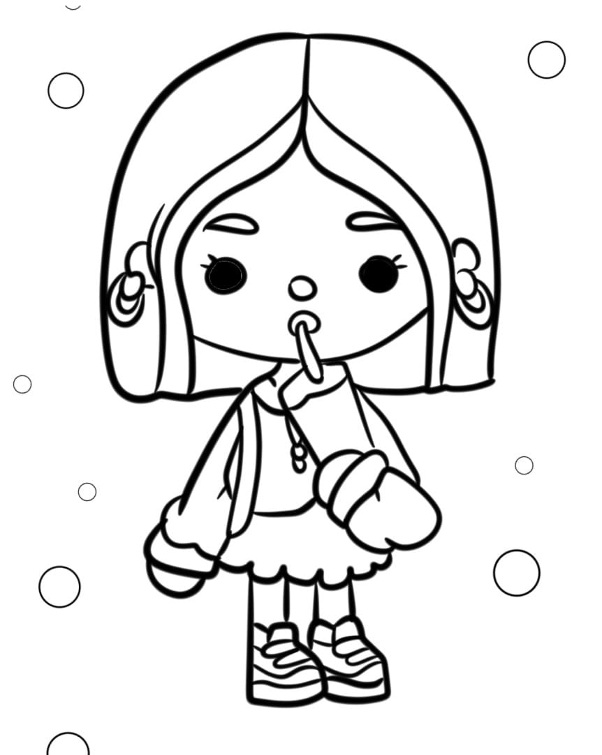 Zdarma Tisknutelná Toca Boca omalovánka