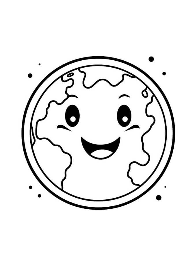 Zdarma Tisknutelná Země omalovánka