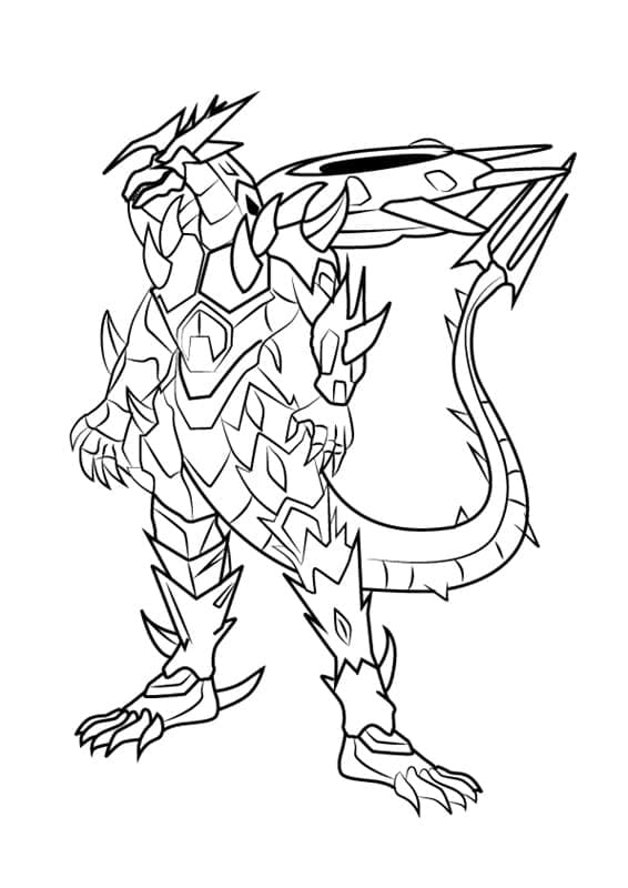 Zdarma Tisknutelný Bakugan omalovánka