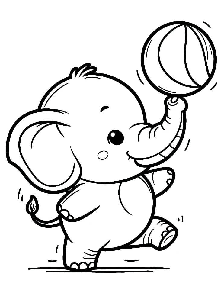 Zdarma Tisknutelný Cirkus omalovánka