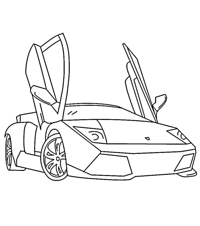 Lamborghini omalovánky