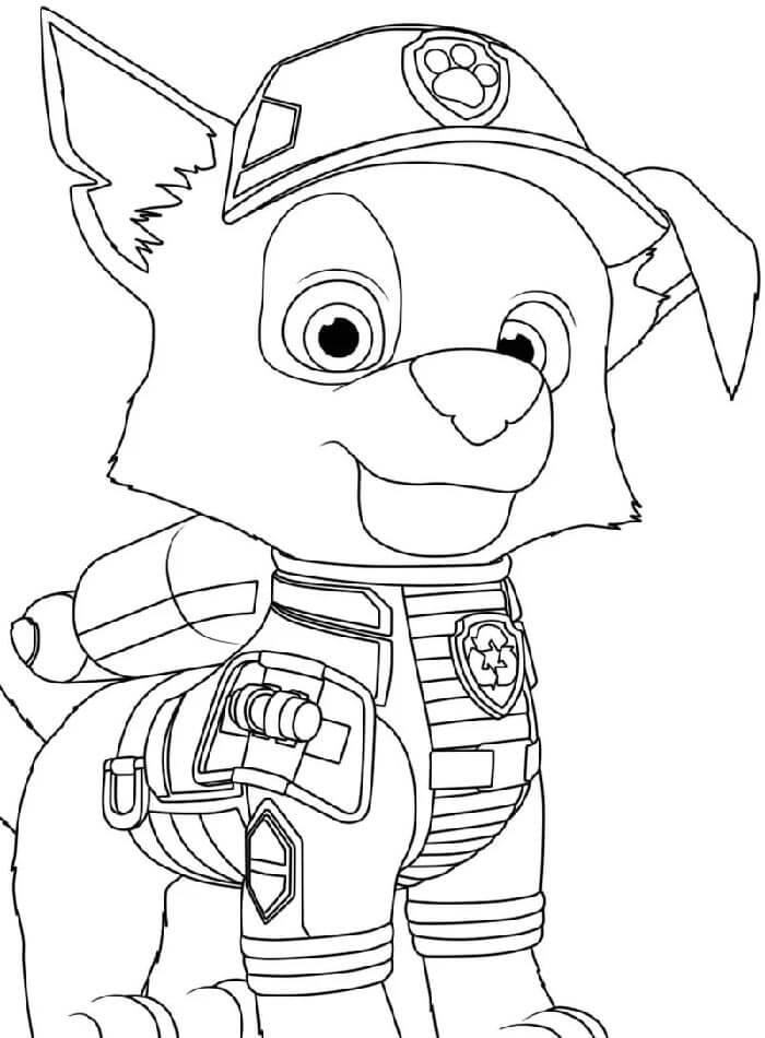 Zdarma Tlapková Patrola k Tisku pro Děti omalovánka
