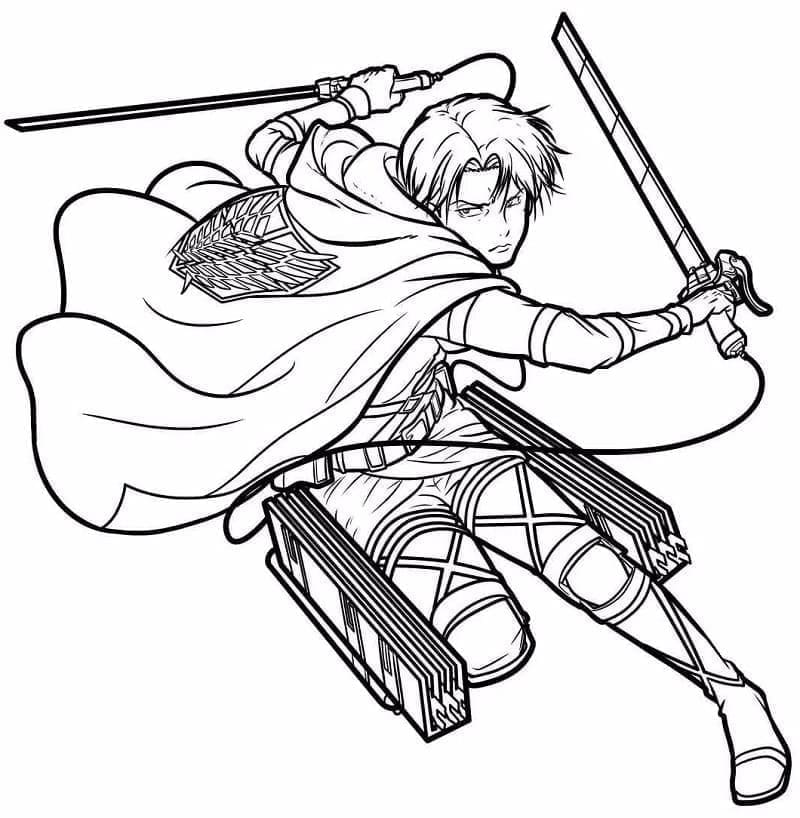 Zdarma Útok Titánů pro Malé Děti omalovánka