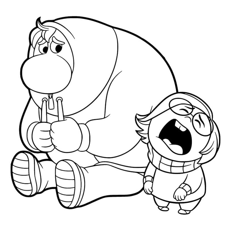 Zdarma V hlavě 2 Vymalovatelné omalovánka