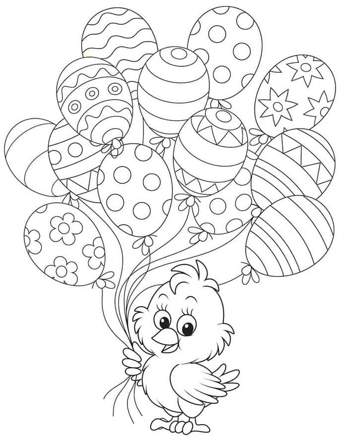 Zdarma Velikonoce Vymalovatelné omalovánka