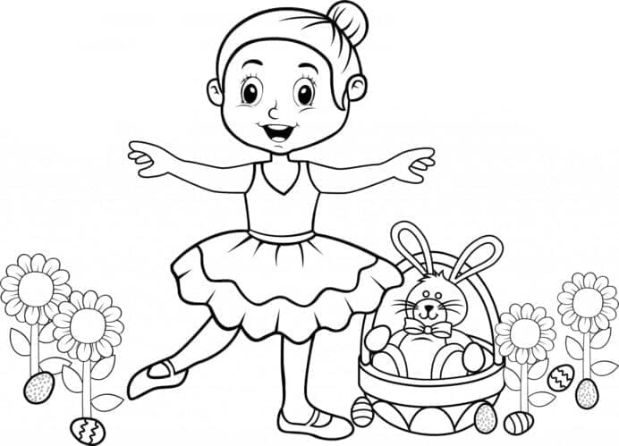 Zdarma Velikonoce pro Malé Děti omalovánka