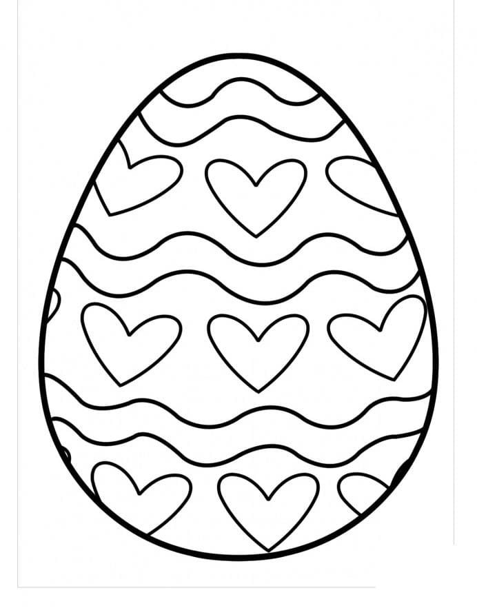 Zdarma Velikonoční vajíčko pro Malé Děti omalovánka