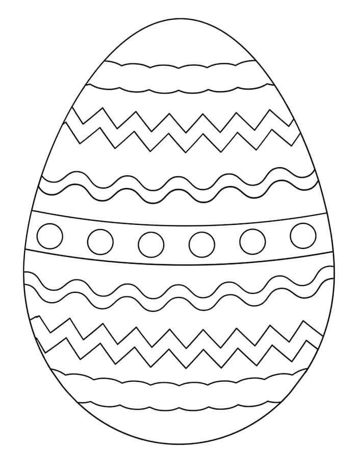 Zdarma Velikonoční vajíčko omalovánka
