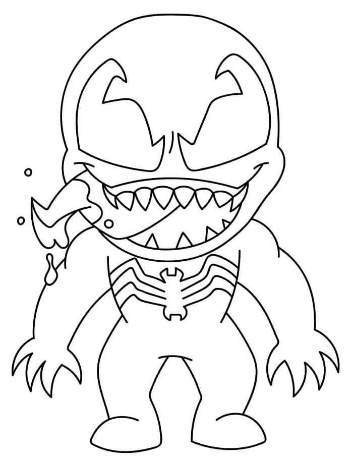 Zdarma Venom pro Malé Děti omalovánka