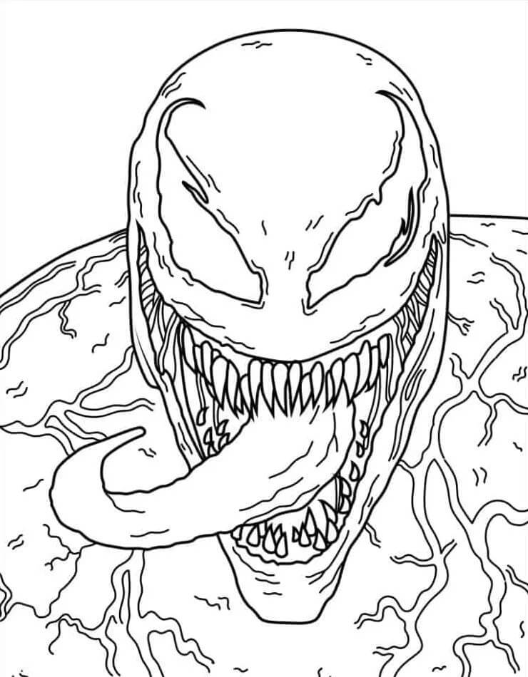 Zdarma Venom omalovánka