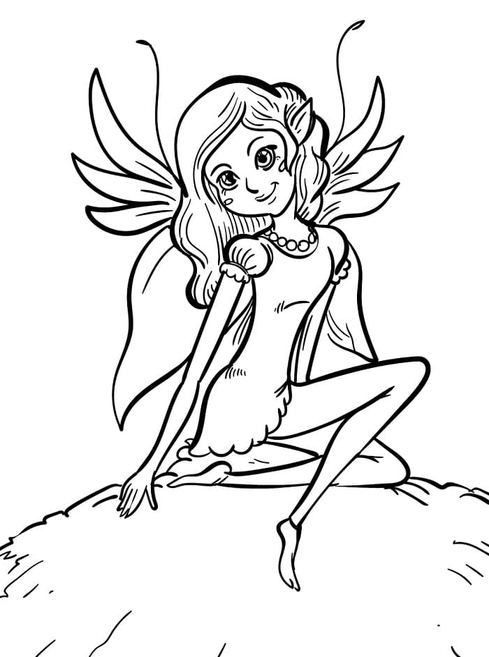Zdarma Víla Obrázek omalovánka