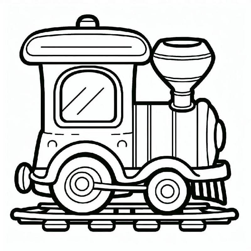 Zdarma Vlak pro Malé Děti omalovánka