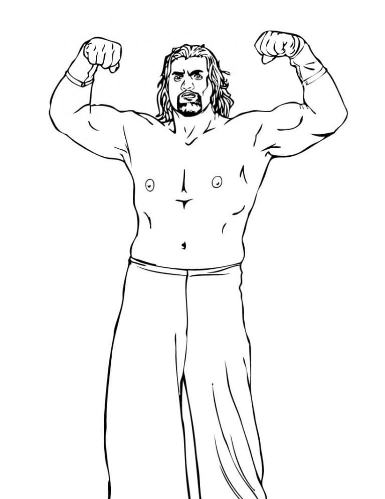 Zdarma WWE omalovánka