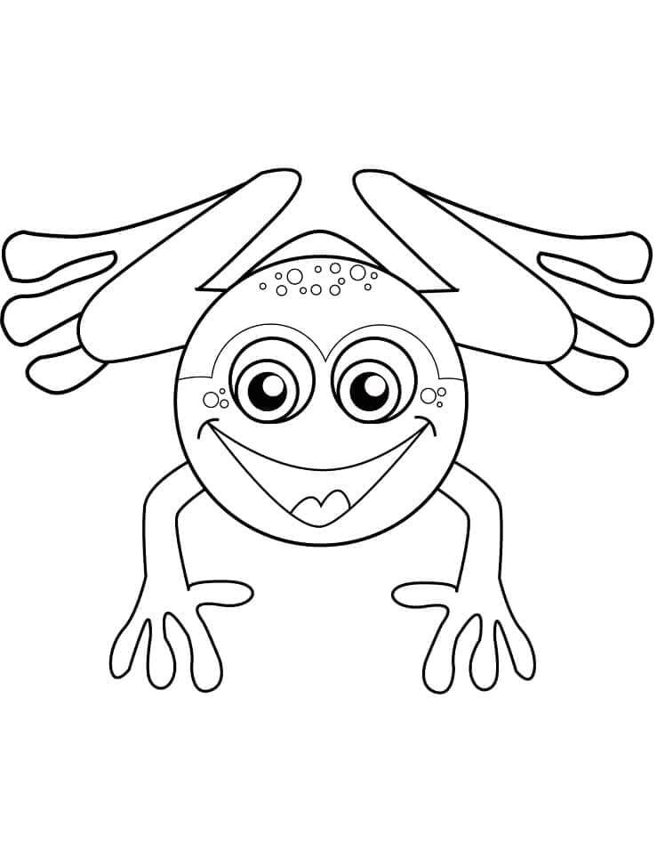 Zdarma Žába Obrázek omalovánka