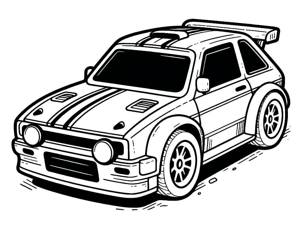 Zdarma Závodní Auto Obrázek omalovánka