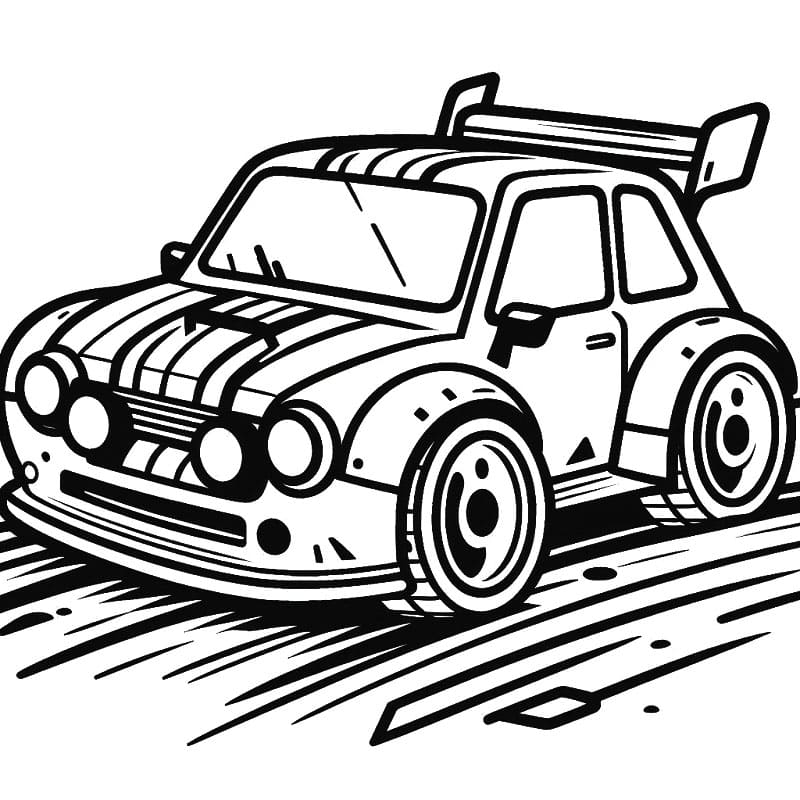 Závodní Auta omalovánky