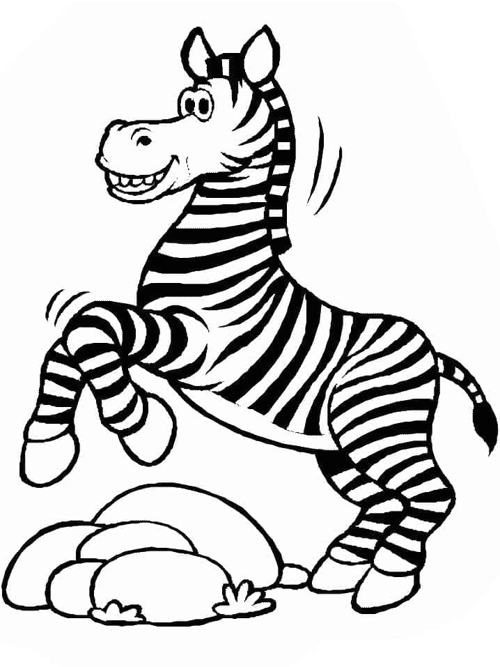 Zebra Tisknutelná pro Děti omalovánka
