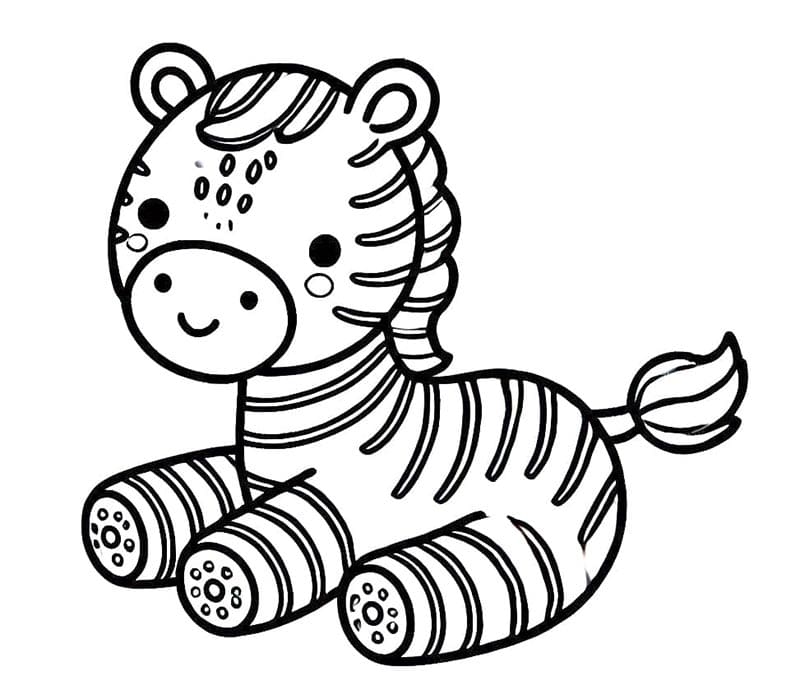 Zebra omalovánky