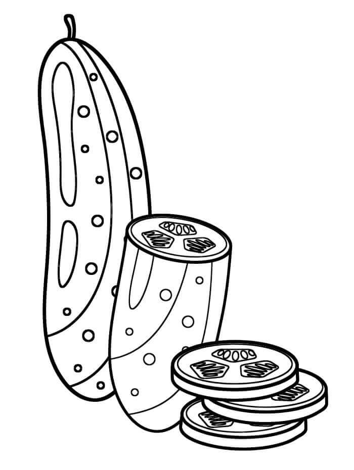 Zelenina pro Děti omalovánka