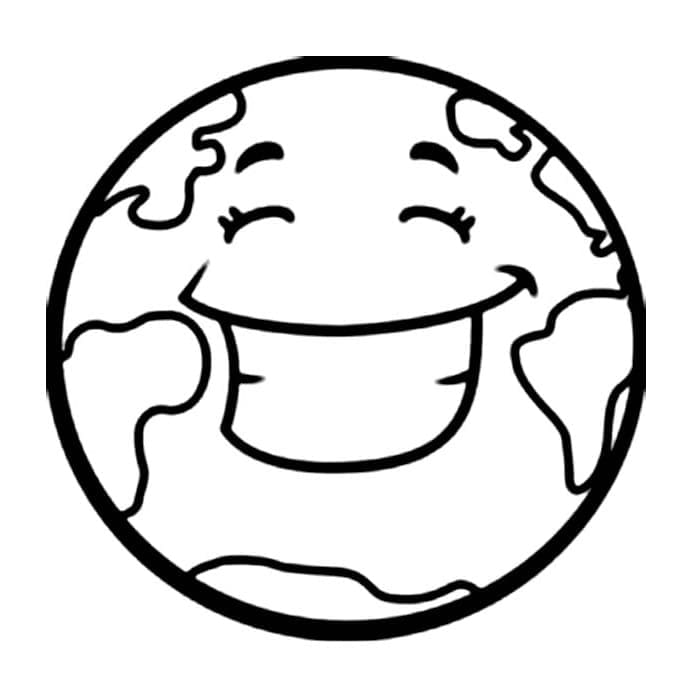 Země Planeta omalovánka