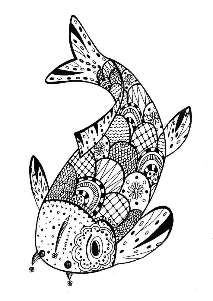 Zentangle (2) omalovánka