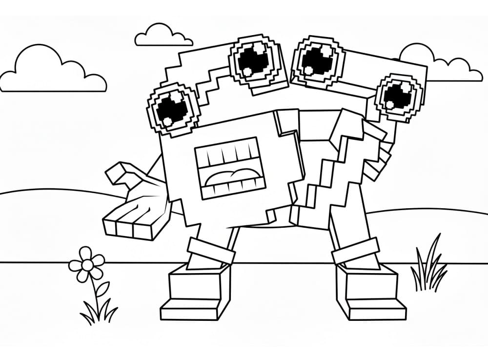 67 Brainrot obrázek zdarma omalovánka