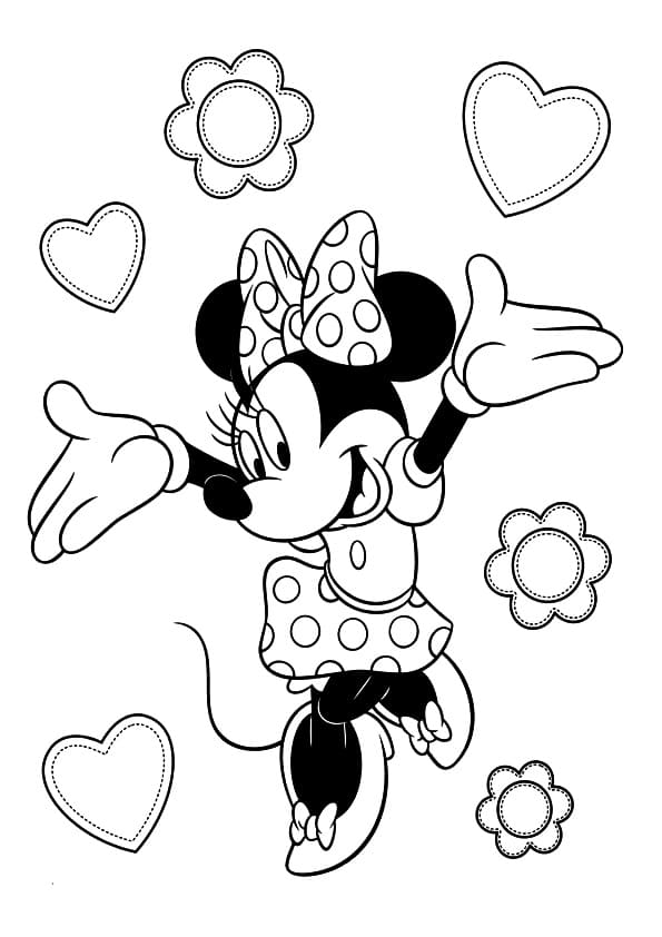 Animovaná Minnie Mouse omalovánka
