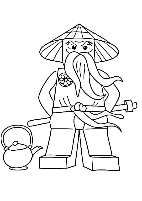Animované Lego Ninjago omalovánka