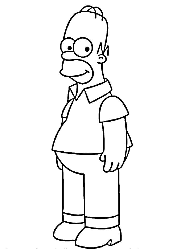 Animovaní Simpsonovi omalovánka