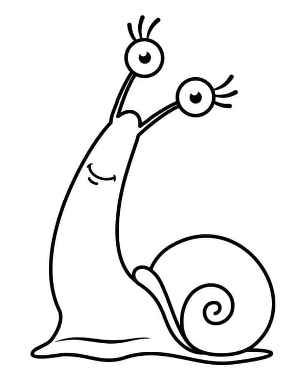 Animovaný Hlemýžď omalovánka
