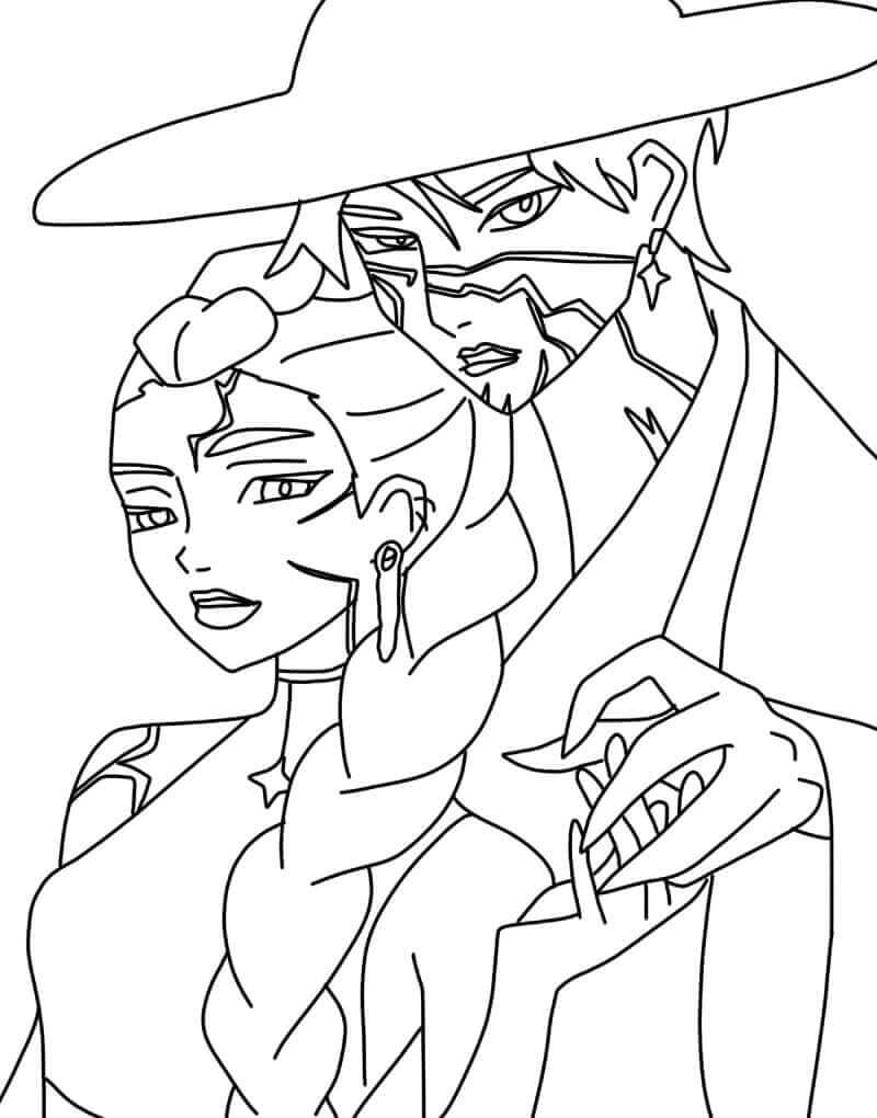 Animovaný Kpop Demon Hunters omalovánka