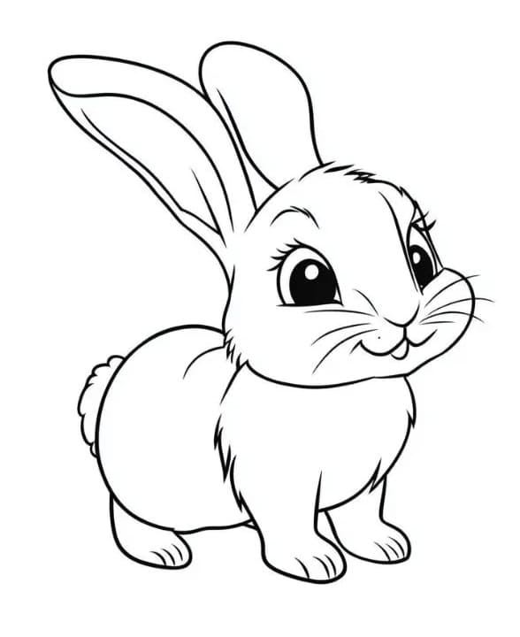 Animovaný Králík omalovánka