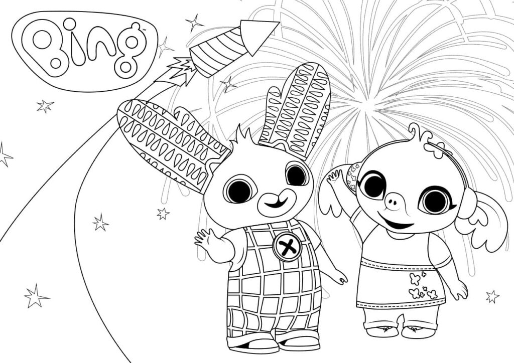 Omalovánka Bing a Sula