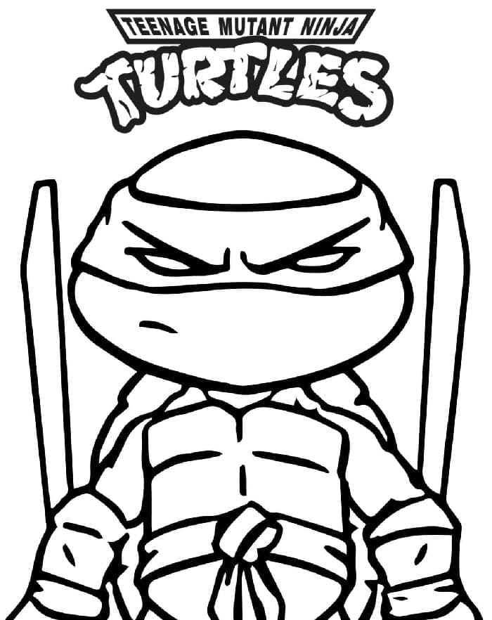 Bojující Želvy Ninja omalovánka