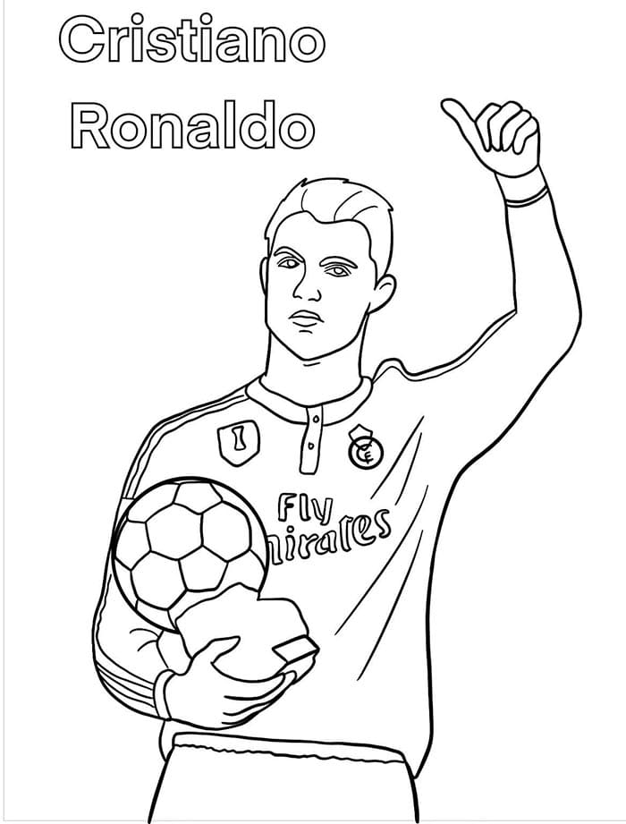 Cristiano Ronaldo k Tisku omalovánka
