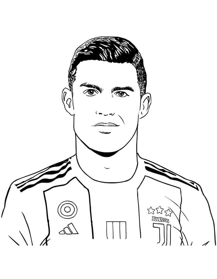Cristiano Ronaldo pro Děti omalovánka