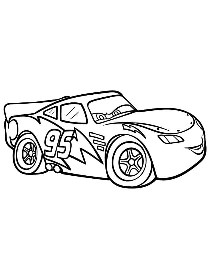 Disney Blesk McQueen omalovánka