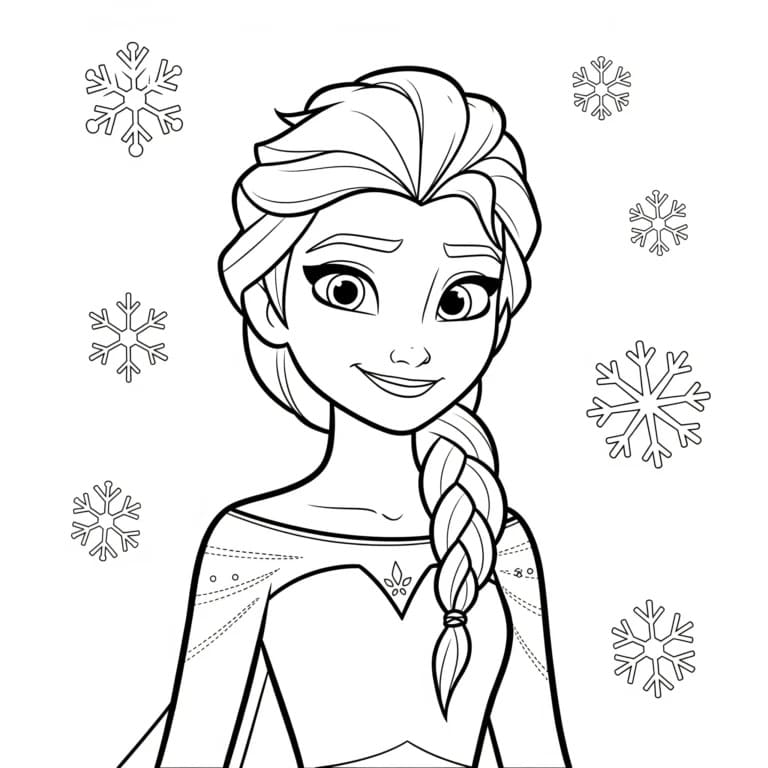 Disney Princezna Elsa omalovánka