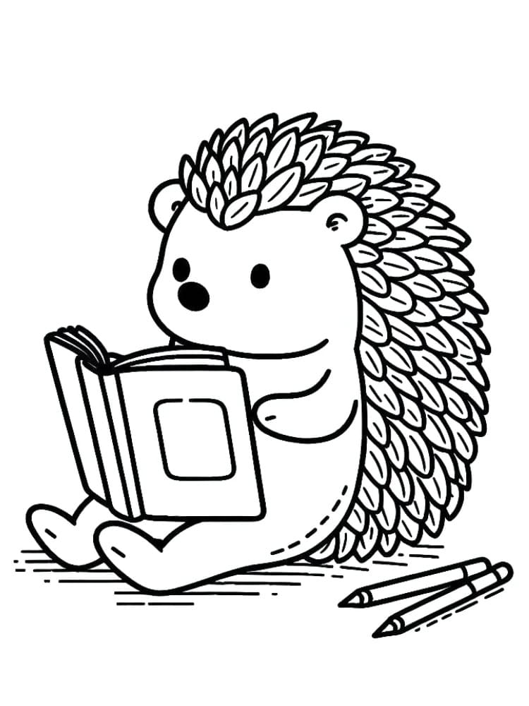 Divoký Ježek omalovánka