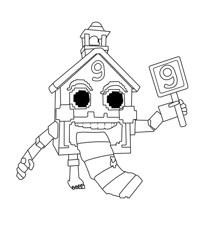 Esok Sekolah Steal a Brainrot omalovánka