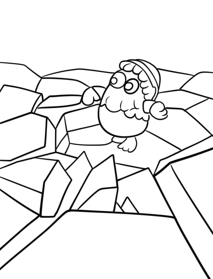 Fall Guys Postava omalovánka