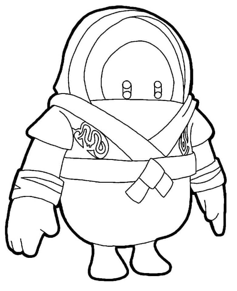 Fall Guys Zdarma pro Děti omalovánka