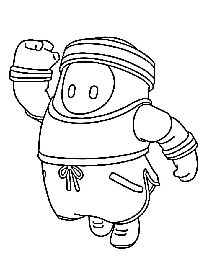 Fall Guys Zdarma omalovánka